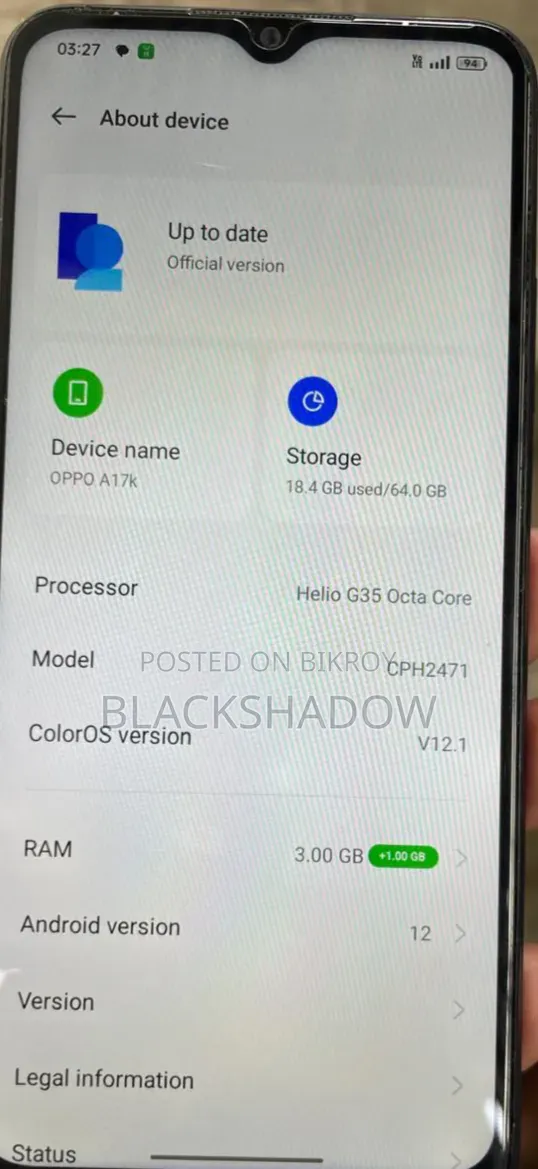 Oppo A17 64 GB Blue
