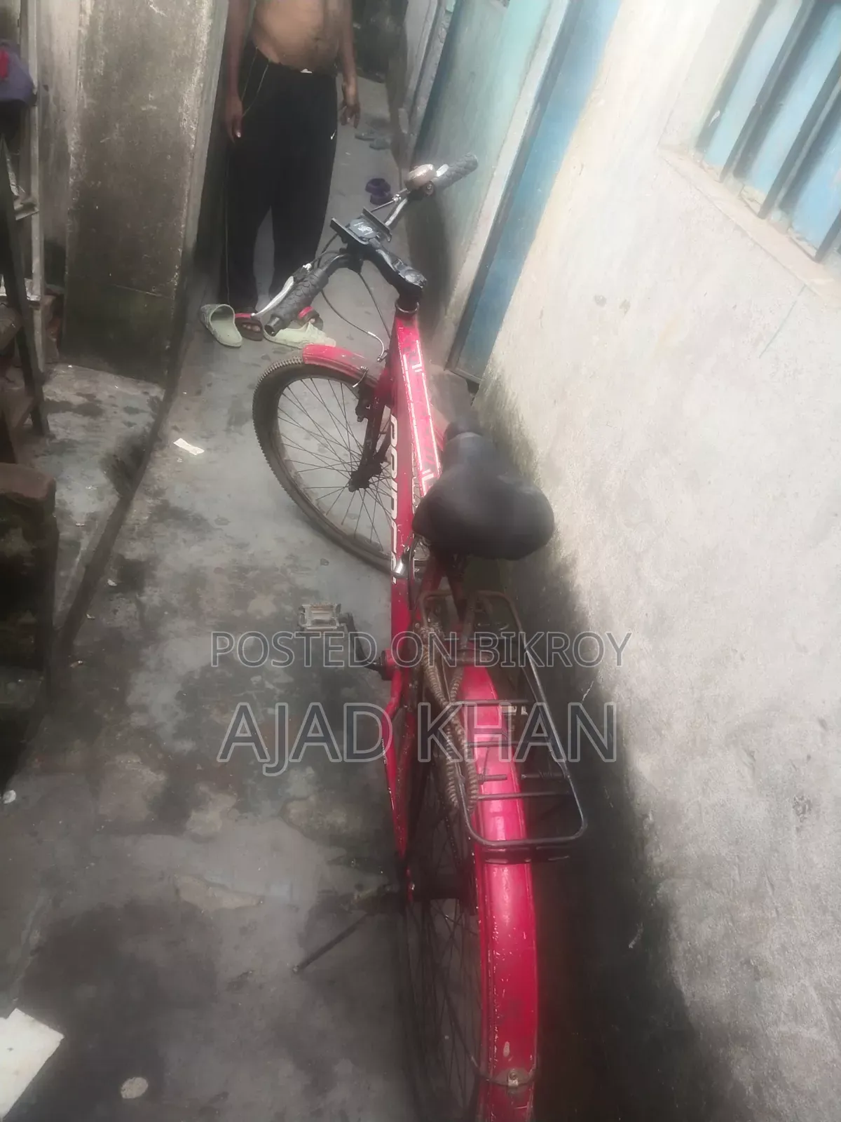 লাল রঙের প্রিন্ট সাইকেল