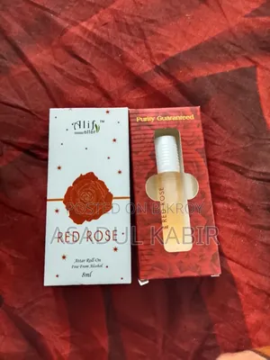 Writing RED ROSE – Premium Attar Roll-On