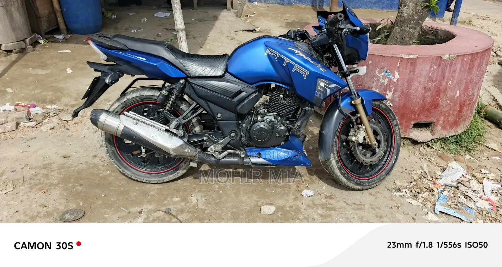 টিভিএস আপাচে আরটিআর ১৬০ ২ভি ২০১৮ নীল