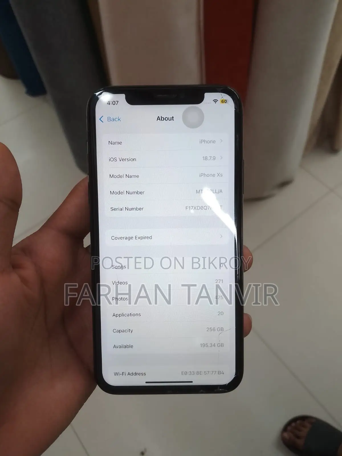 Apple iPhone XS 256 GB Black