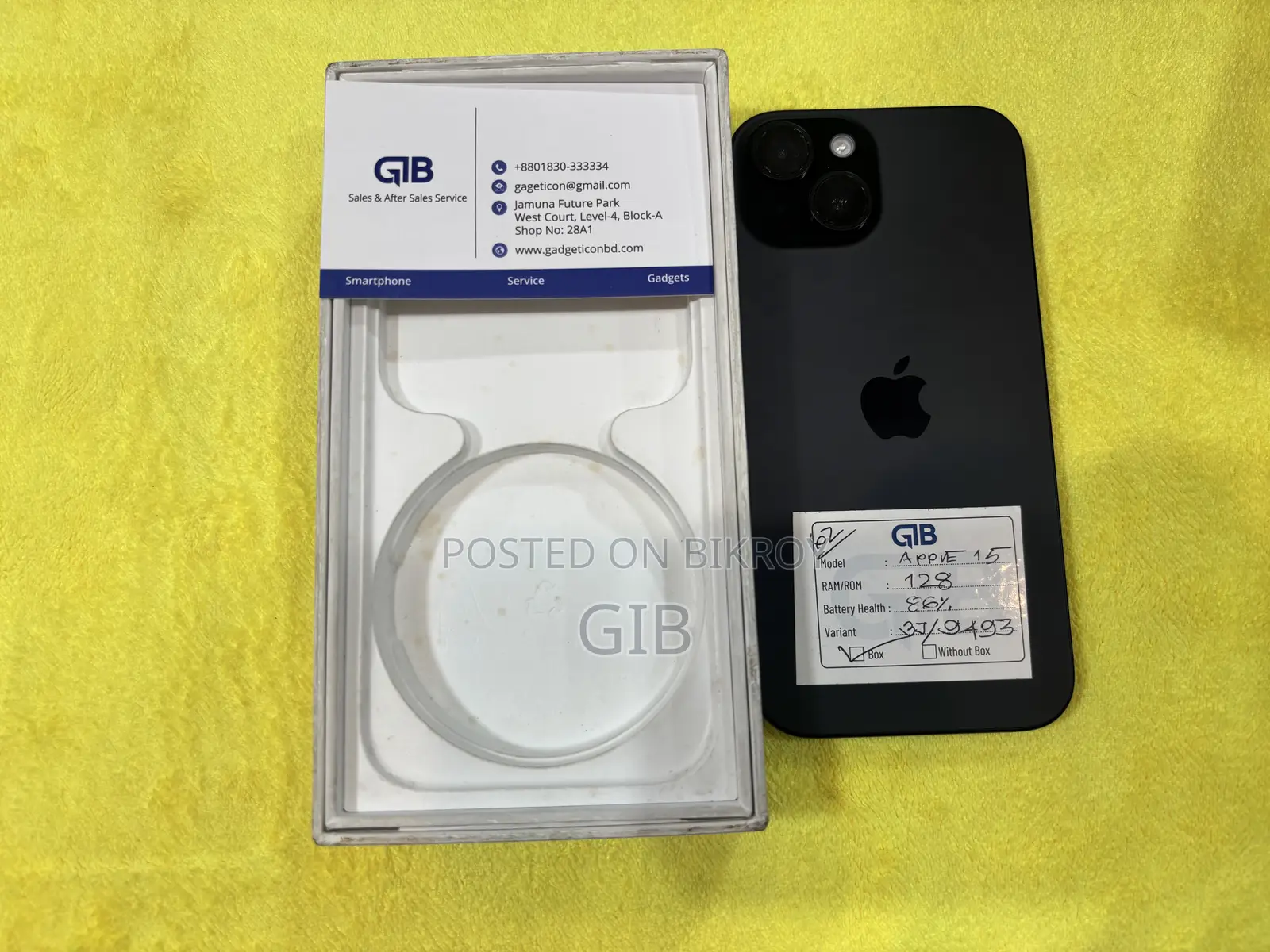 Apple iPhone 15 128 GB Black