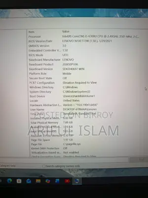 Laptop Lenovo ThinkPad L570 8GB Intel Core i5 SSD 128GB
