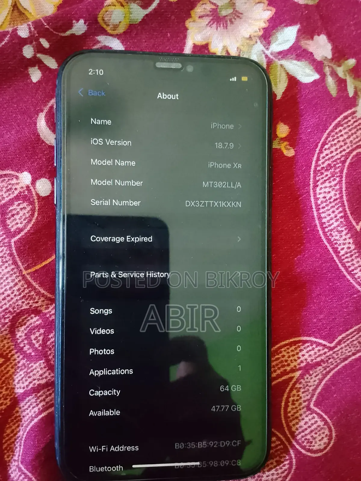 Apple iPhone XR 64 GB Black