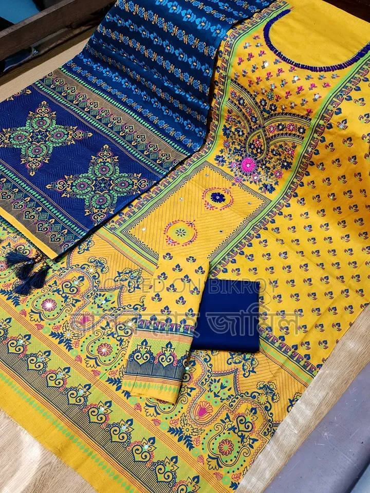 Aarong Karchupi Three-Piece — A touch of tradition in beauty, pure comfort to wear!