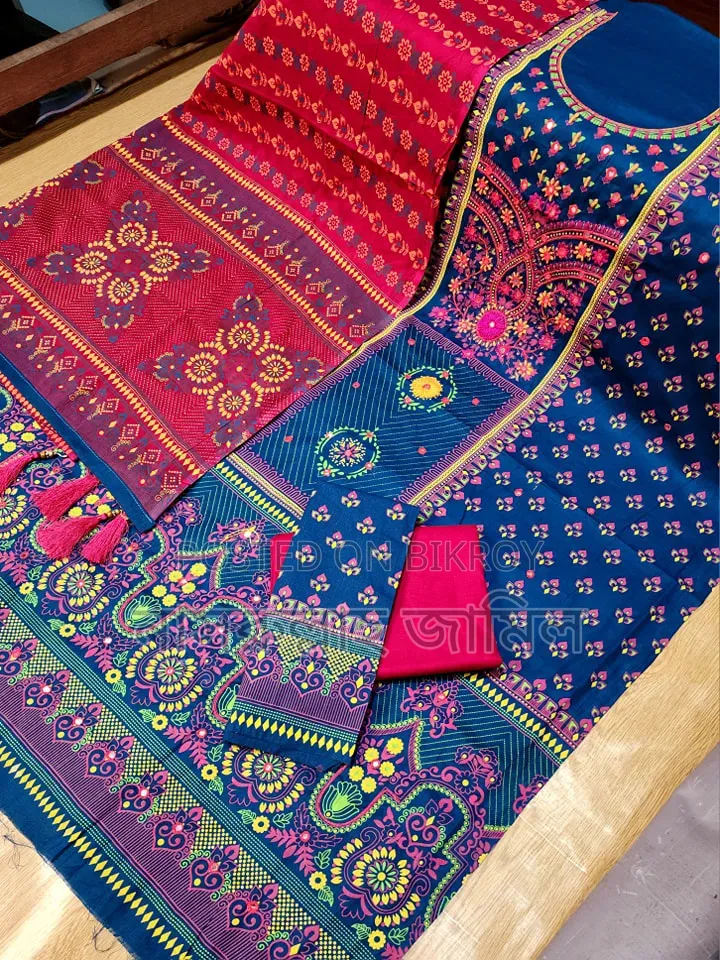 Aarong Karchupi Three-Piece — A touch of tradition in beauty, pure comfort to wear!