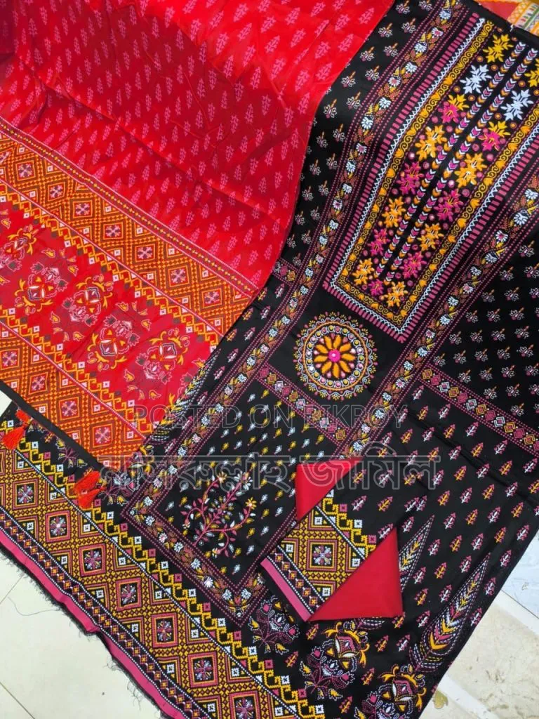 Aarong Karchupi Three-Piece — A touch of tradition in beauty, pure comfort to wear!