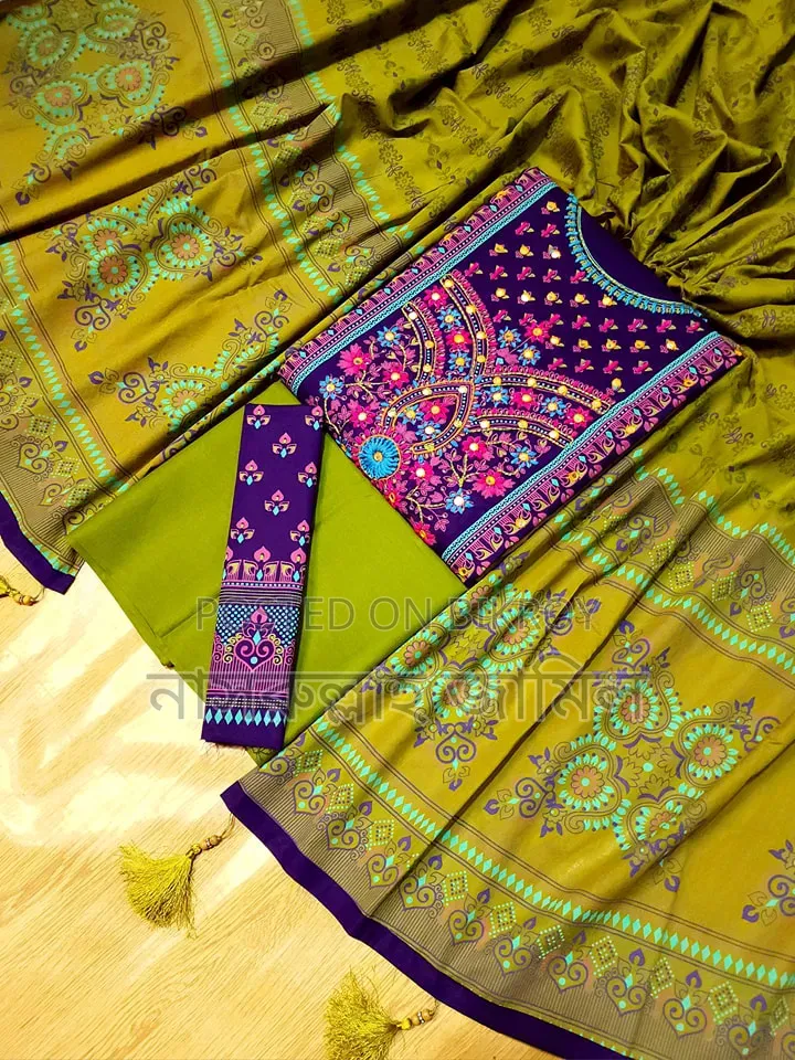 Aarong Karchupi Three-Piece — A touch of tradition in beauty, pure comfort to wear!