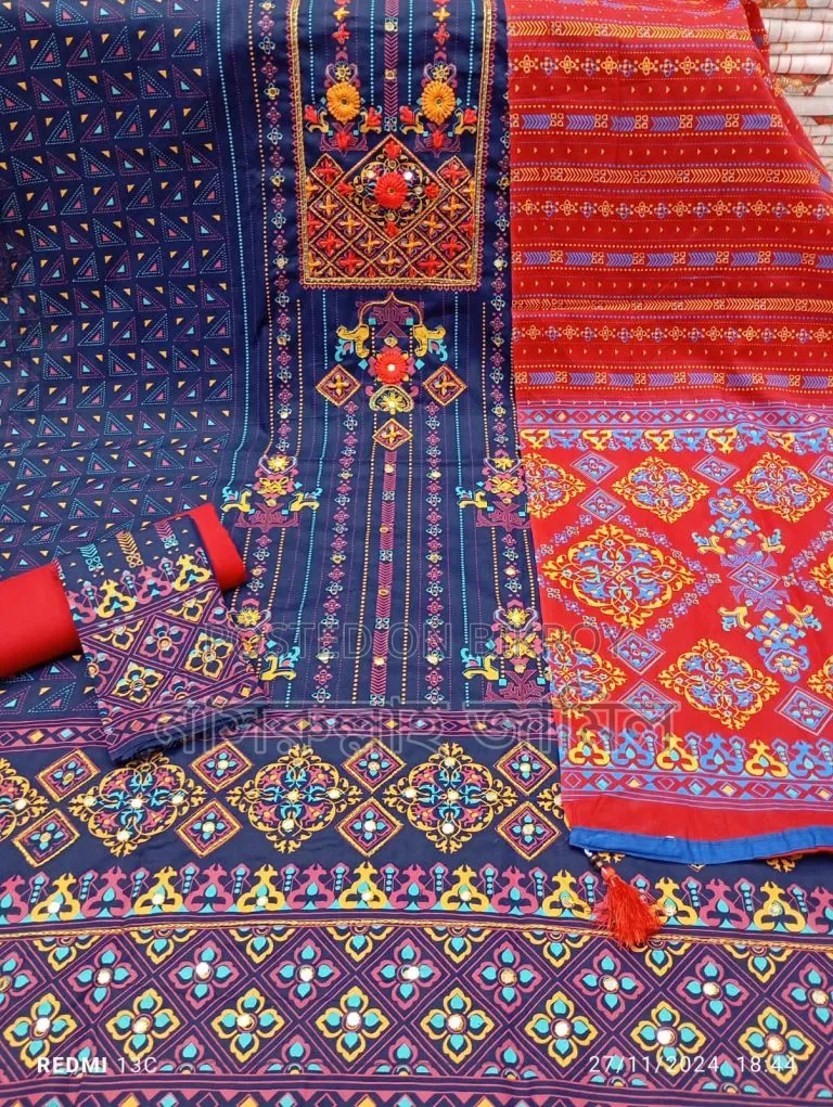 Aarong Karchupi Three-Piece — A touch of tradition in beauty, pure comfort to wear!