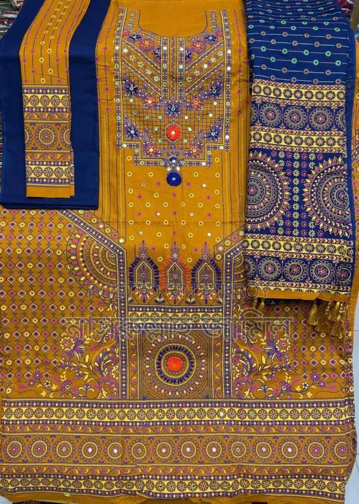 Aarong Karchupi Three-Piece — A touch of tradition in beauty, pure comfort to wear!