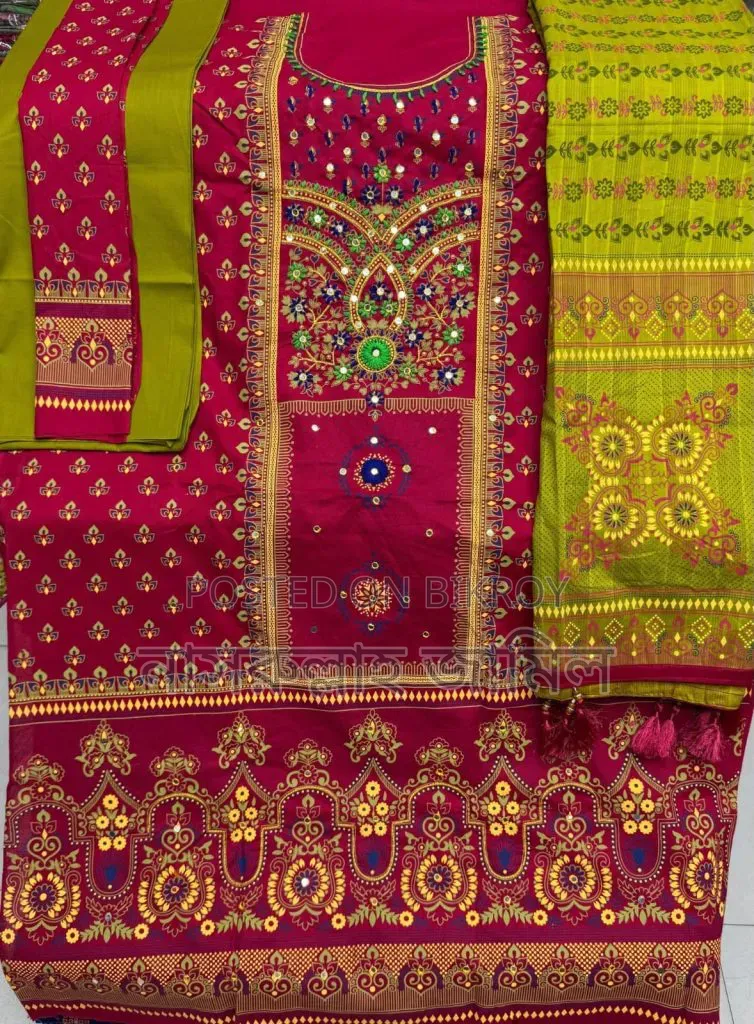 Aarong Karchupi Three-Piece — A touch of tradition in beauty, pure comfort to wear!