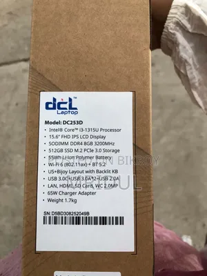 New Laptop 8GB Intel Core i3 SSD 512GB