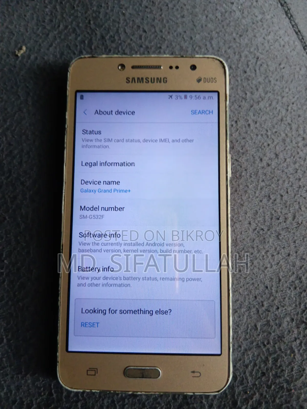 Samsung Galaxy Grand Prime Plus 8 GB Gold