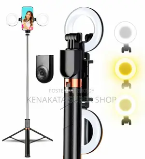সেলফি স্টিক। LIVE-K9 Pro ১৭০ সেমি সেলফি স্টিক + ট্রিপড + রিং লাইট।