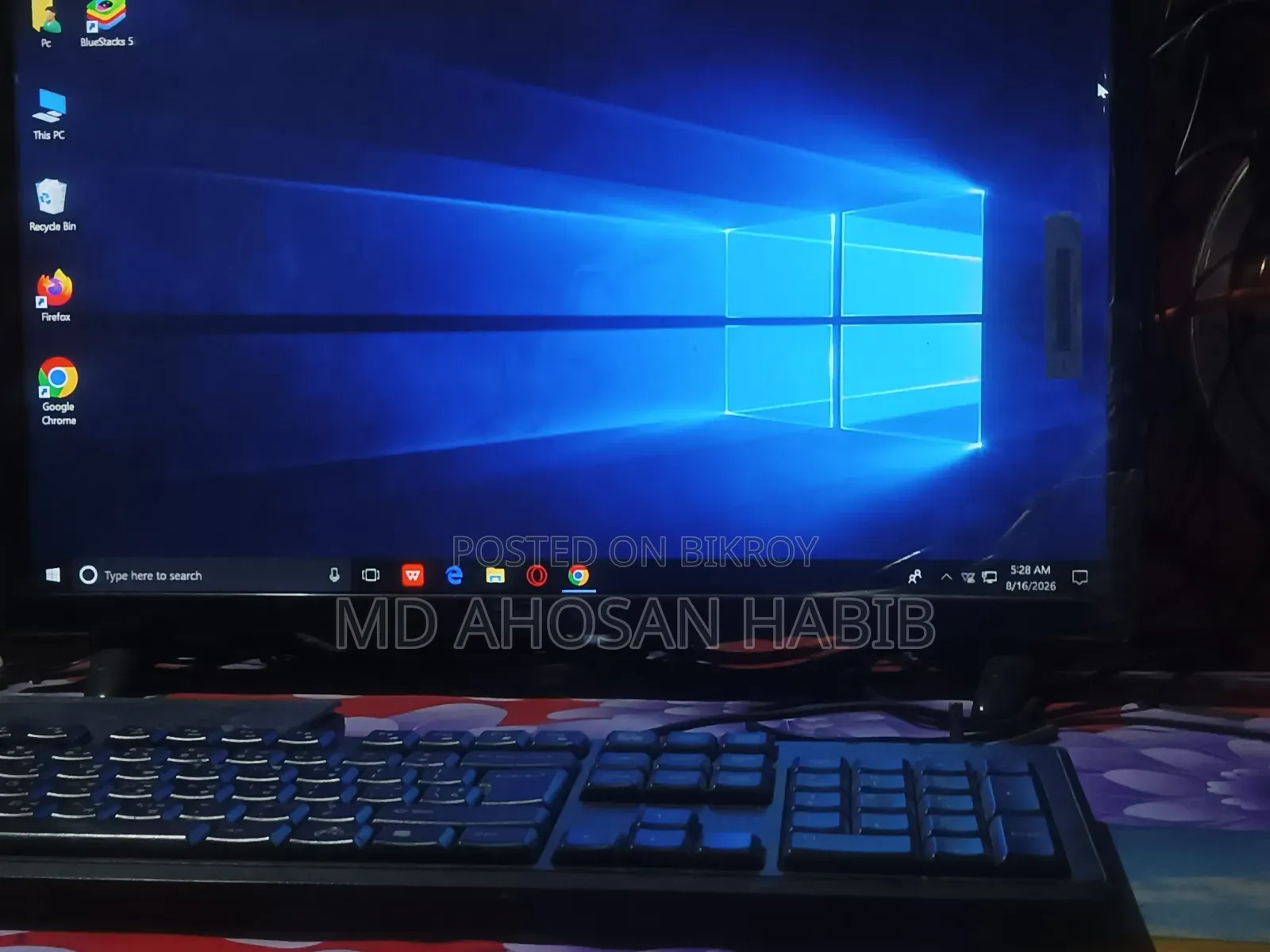 Desktop Computer 8GB RAM 512GB HDD