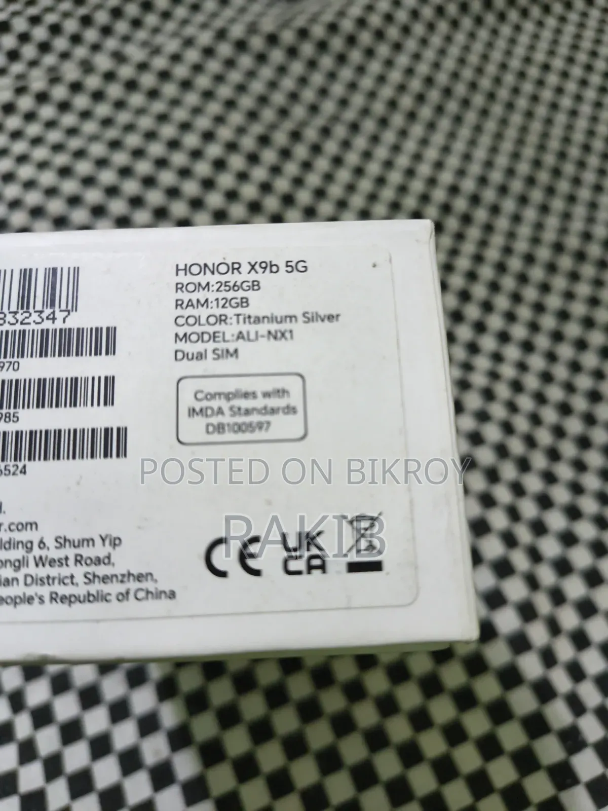 Honor X9b 5G 256 GB Silver