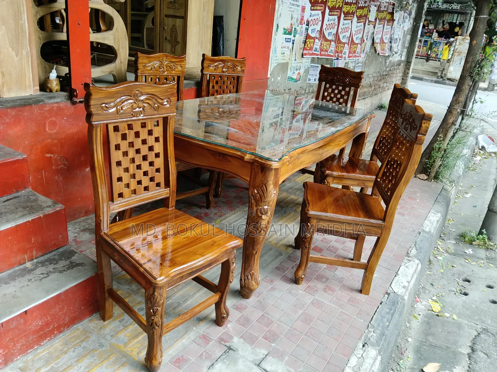 ডাইনিং টেবিল সেট ৬টি চেয়ারসহ