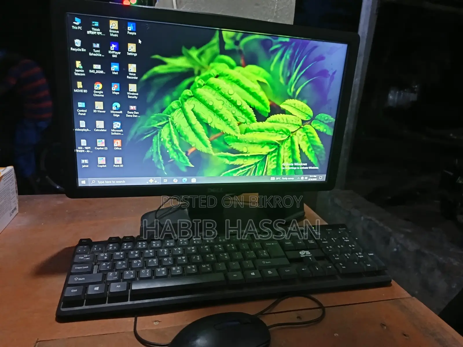 Desktop Computer Gigabyte 4GB RAM Intel Core i3 SSD 128GB