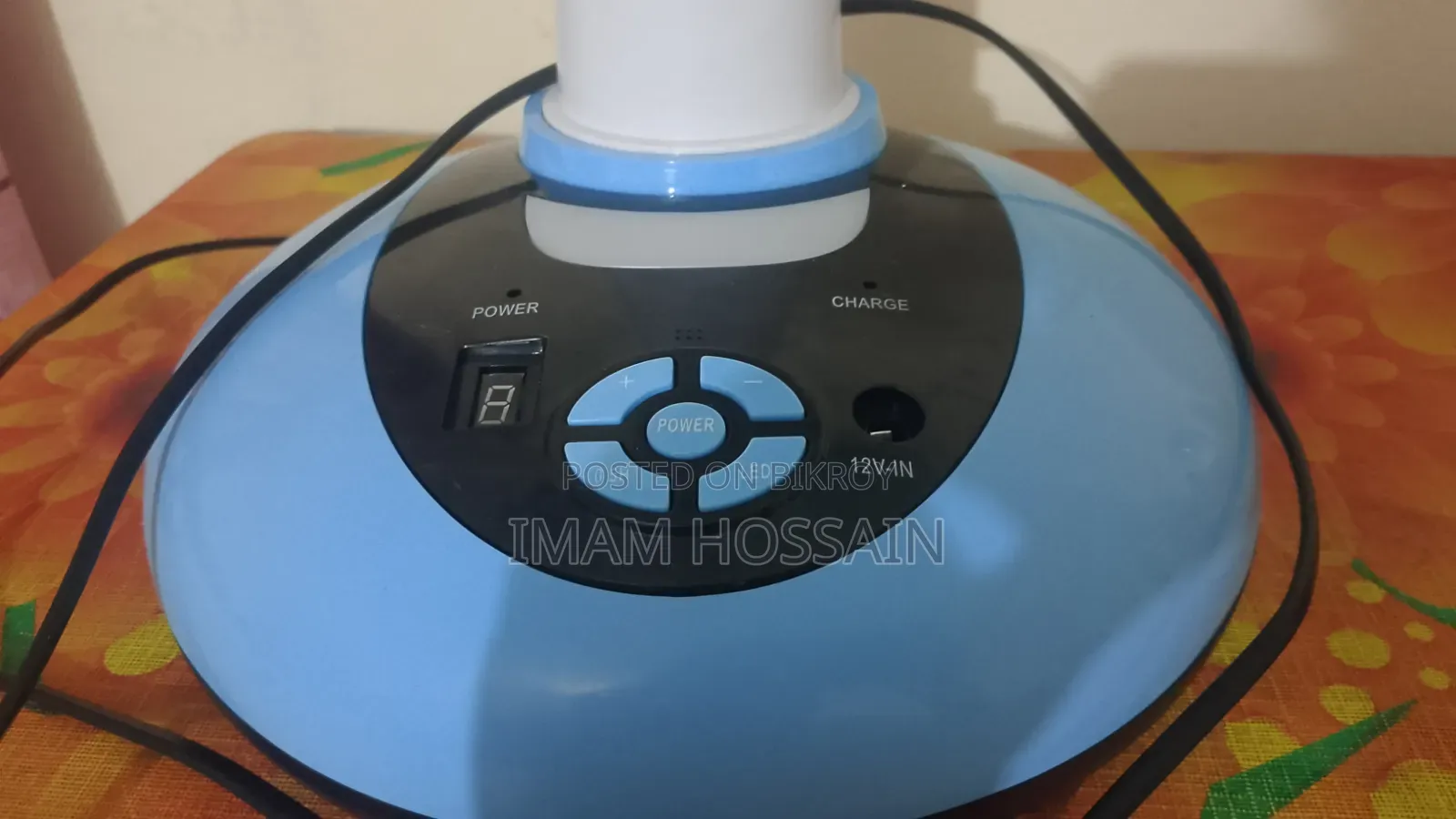 সুপার স্টার রিচার্জেবল টেবিল ফ্যান ১২ ইঞ্চি