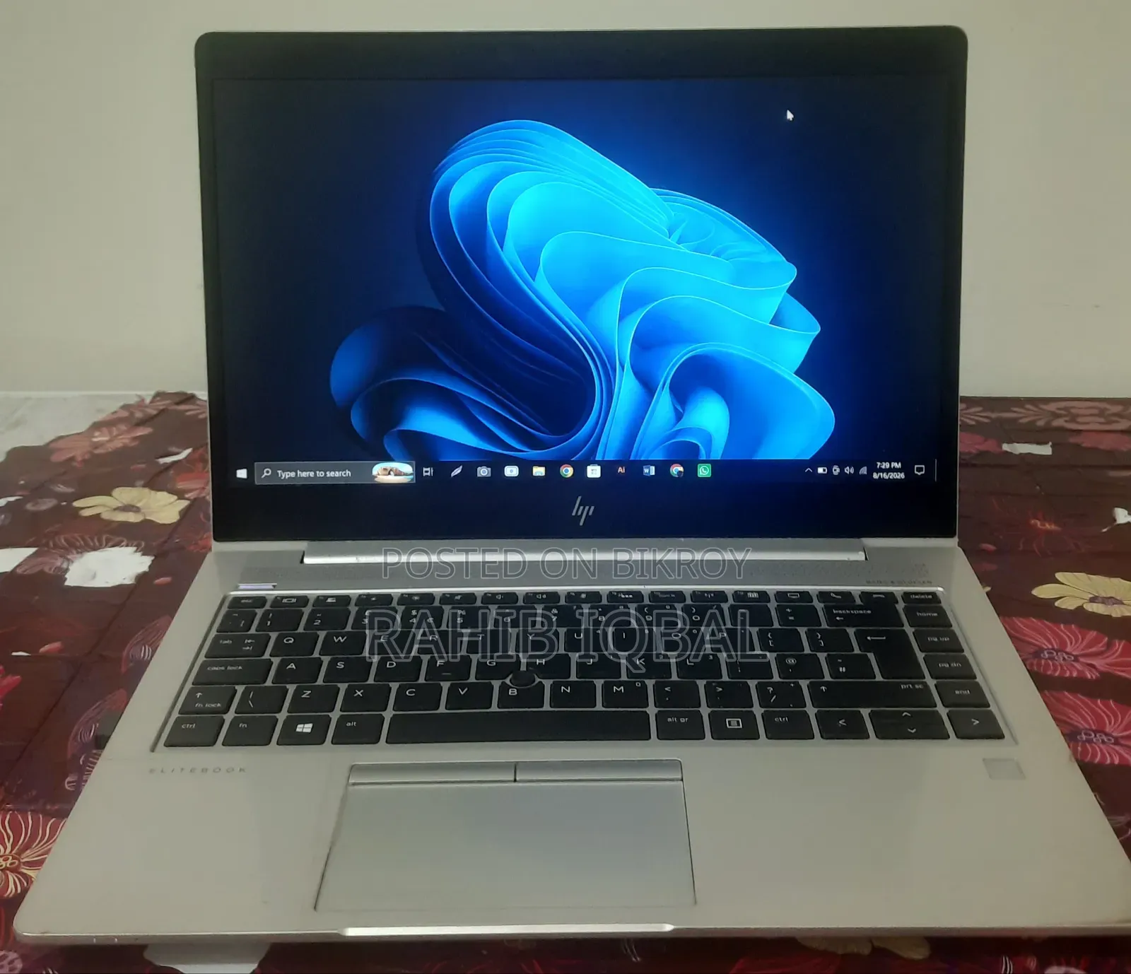 Laptop HP EliteBook 840 G8 8GB Intel Core i7 SSD 256GB