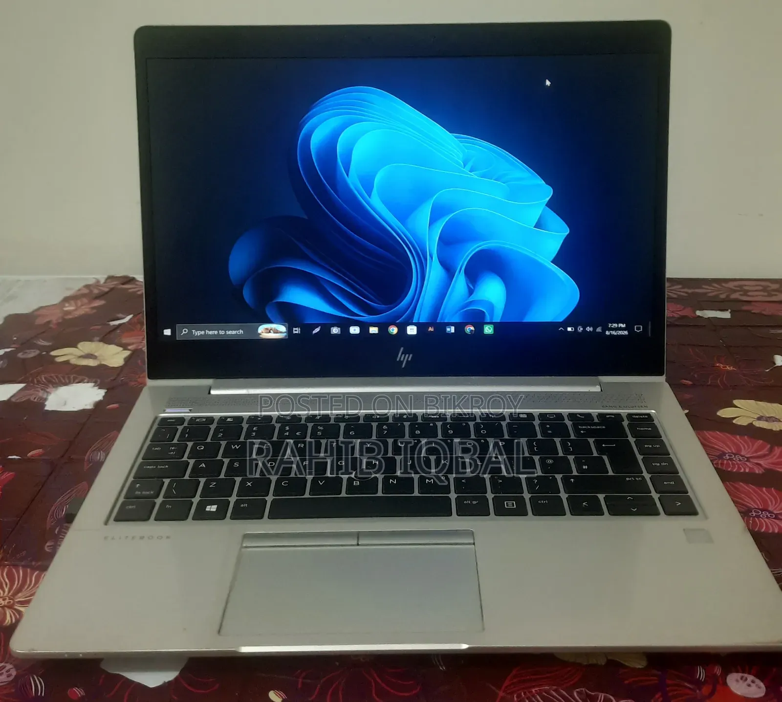 Laptop HP EliteBook 840 G8 8GB Intel Core i7 SSD 256GB