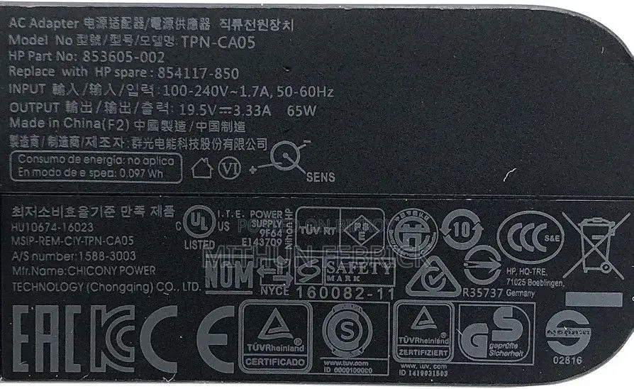 65W Original HP Laptop Charger