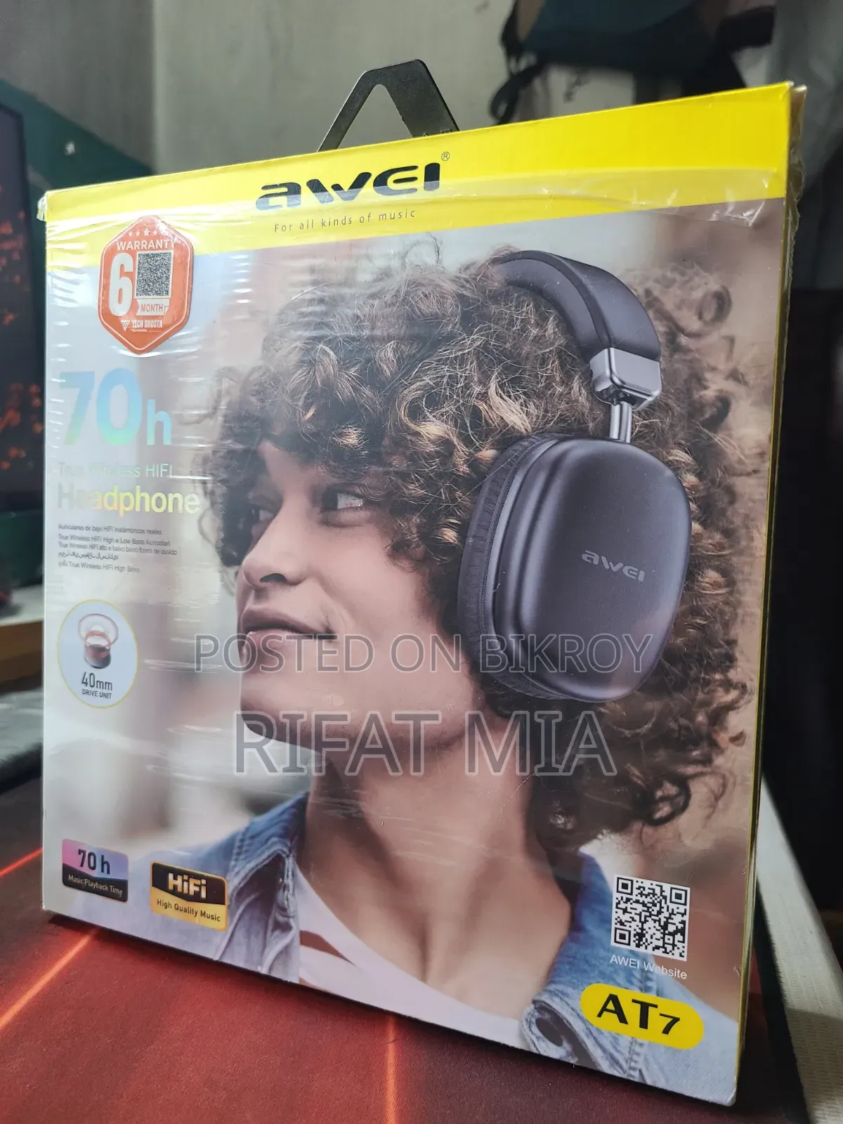 Awei AT7 Wireless Headphone