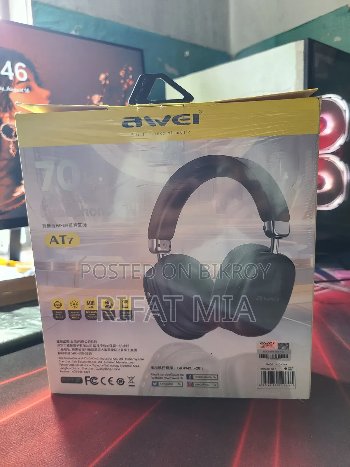 Awei AT7 Wireless Headphone