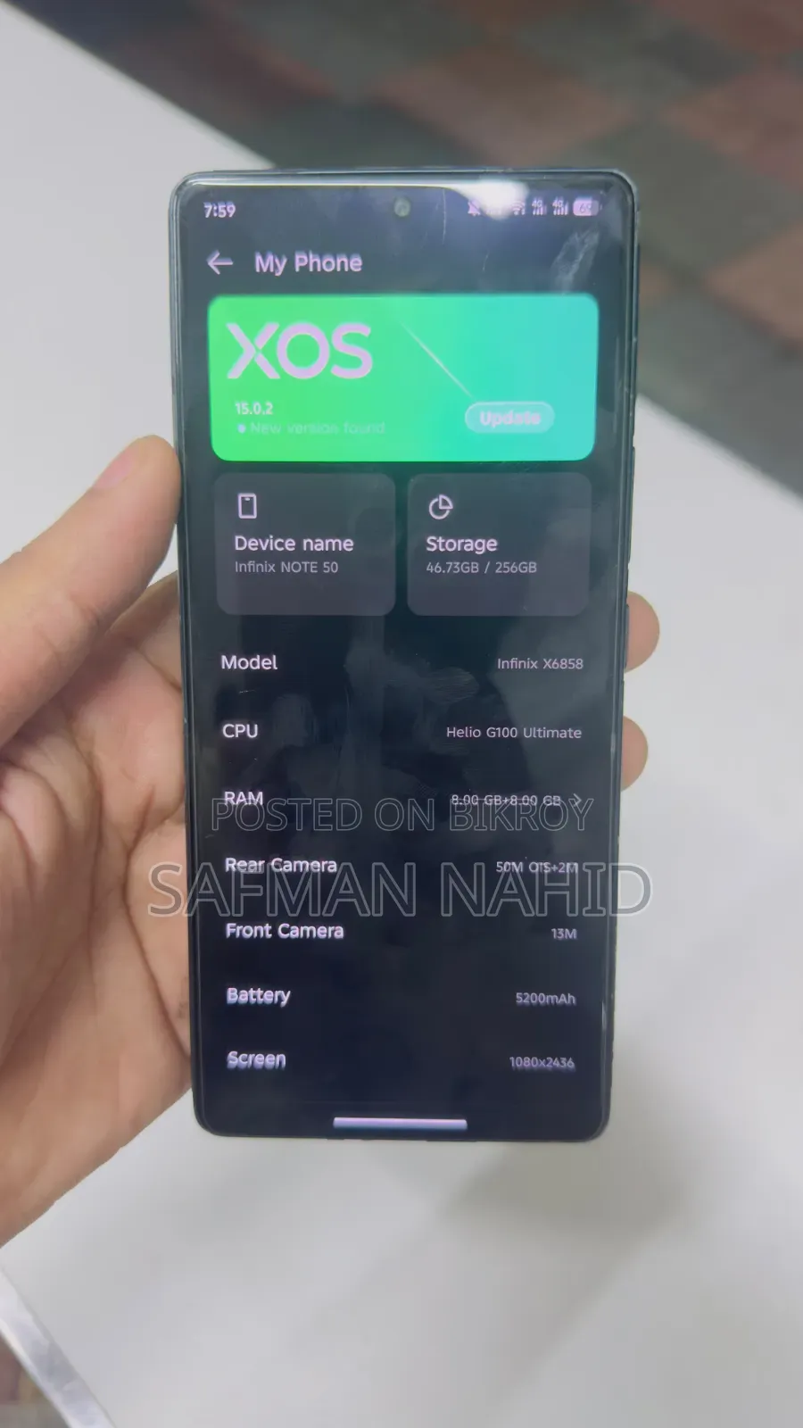 Infinix Note 50 Pro 256 GB Black