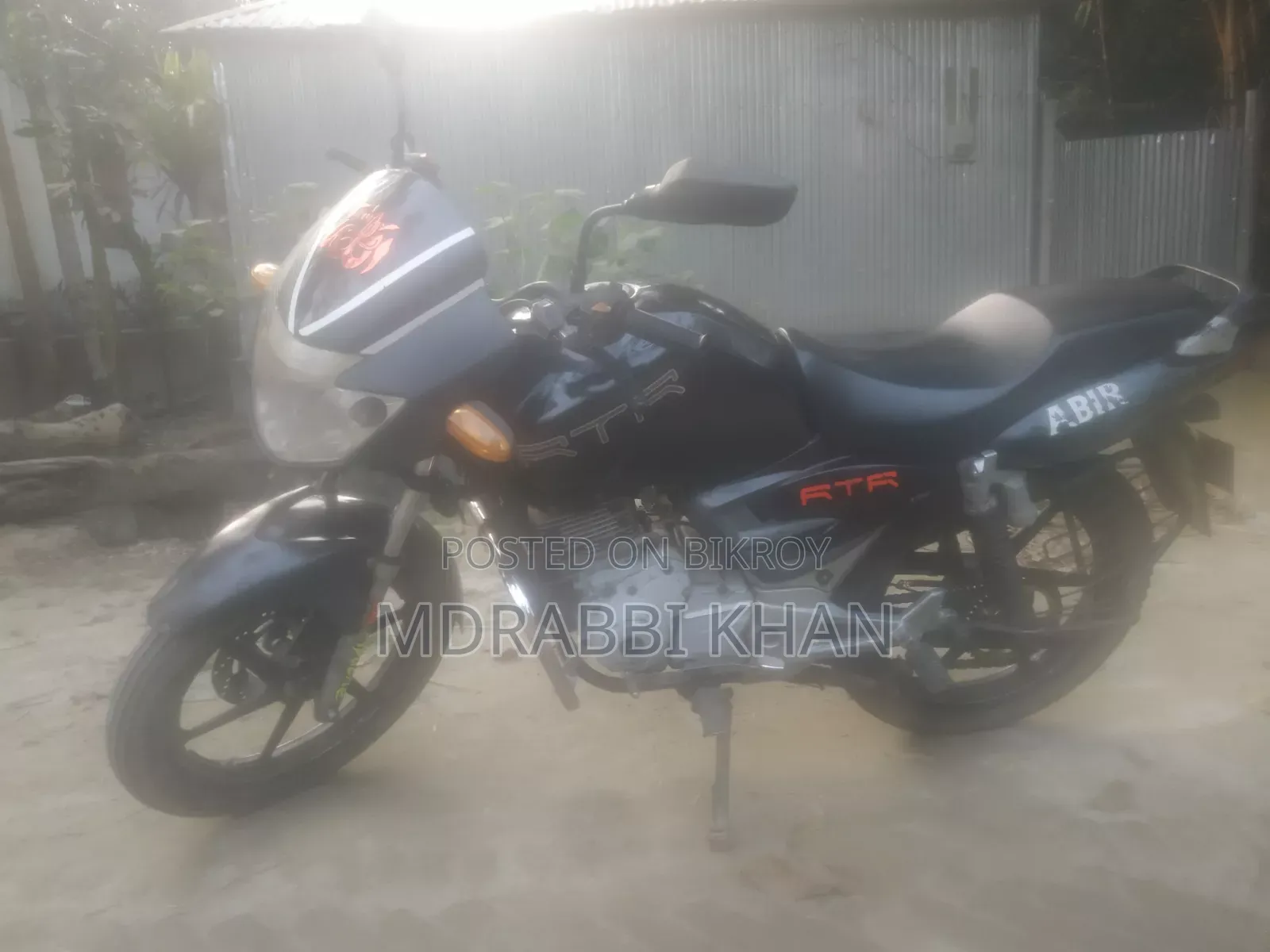 টিভিএস অ্যাপাচি আরটিআর ১৬০ ২ভি ২০০৭ ব্ল্যাক