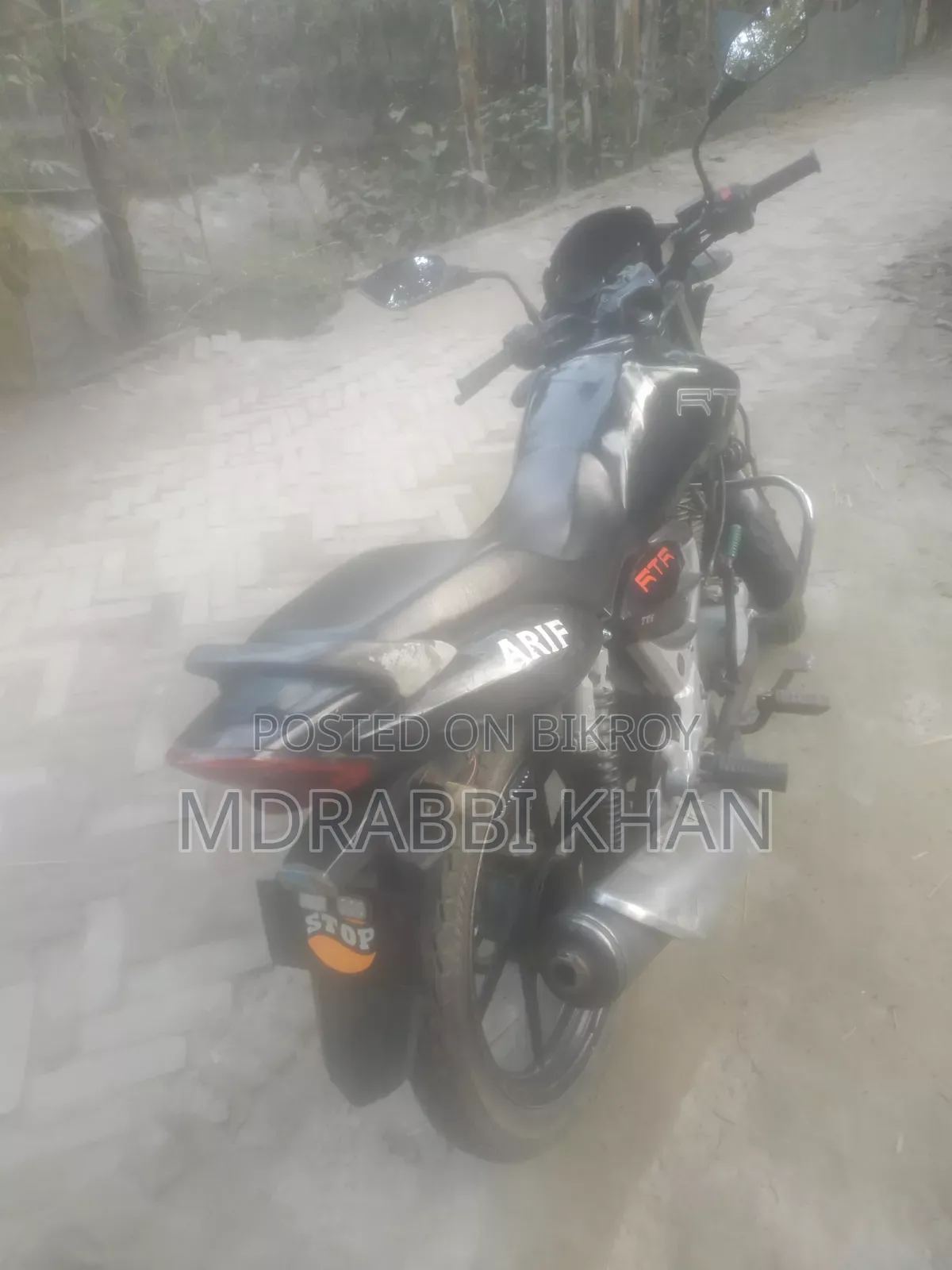 টিভিএস অ্যাপাচি আরটিআর ১৬০ ২ভি ২০০৭ ব্ল্যাক