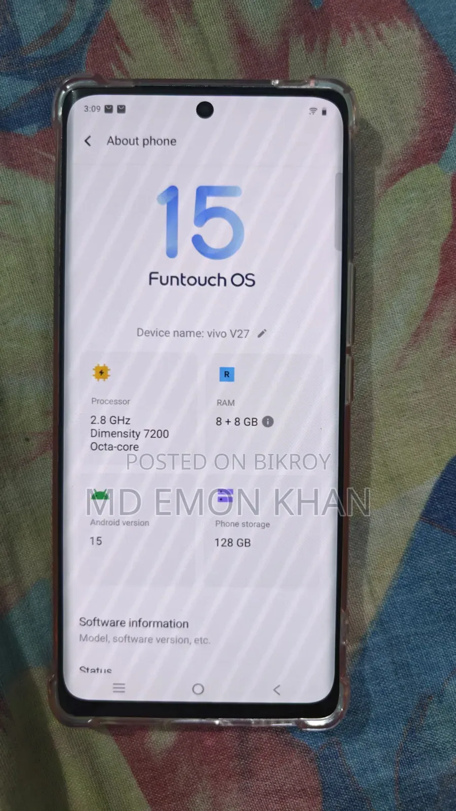 Vivo V27 128 GB Blue