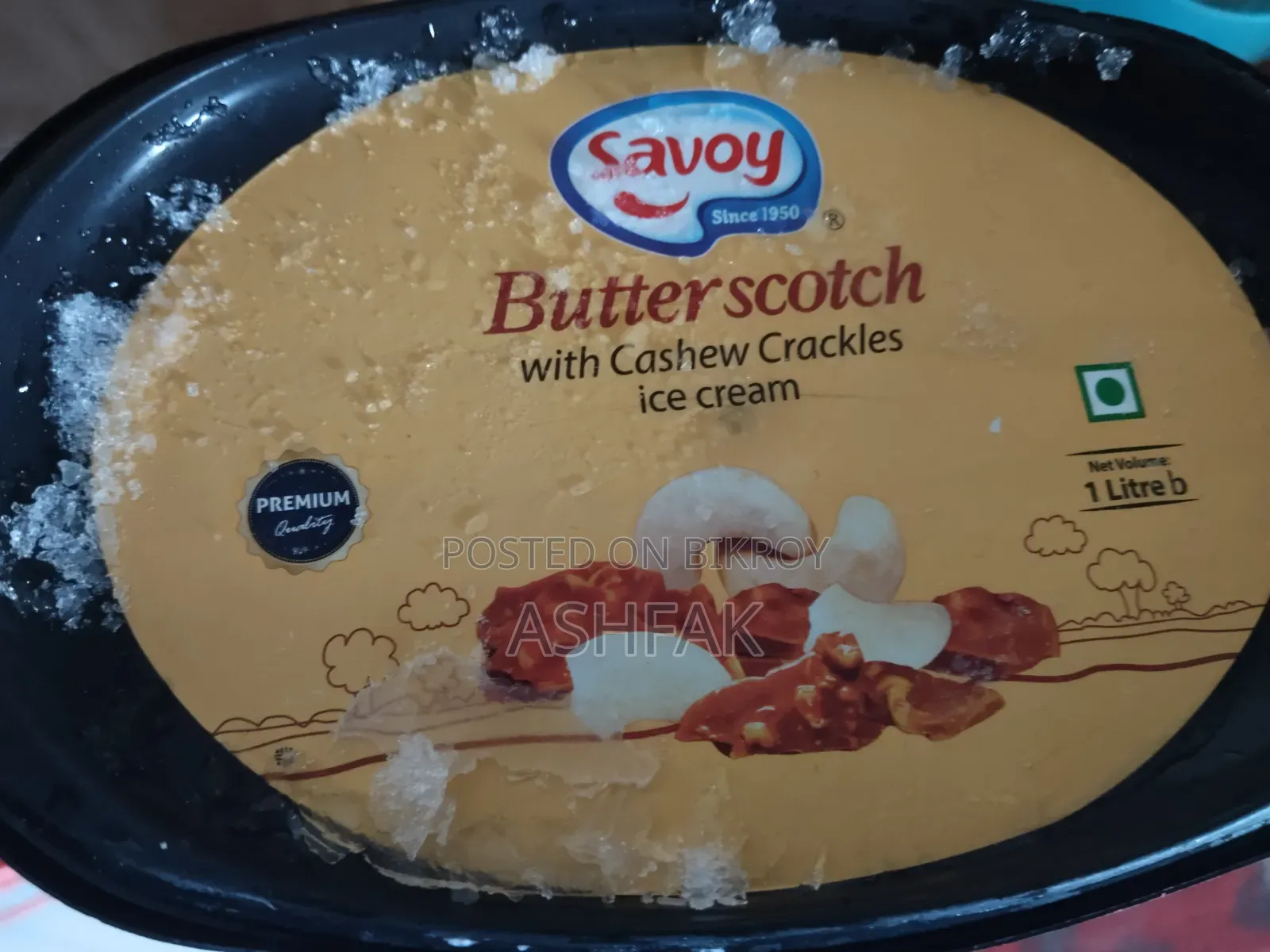 Savoy Butterscotch Cashew Crackles Ice-Cream ( 40% Discount)