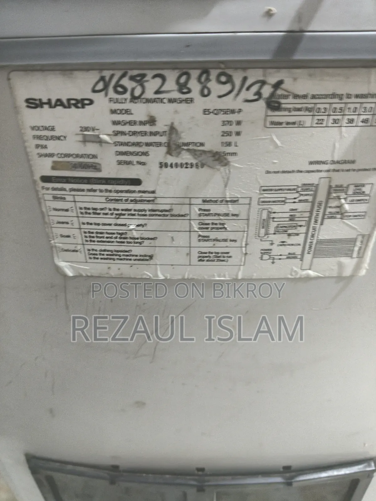 ওয়াশিং মেশিন