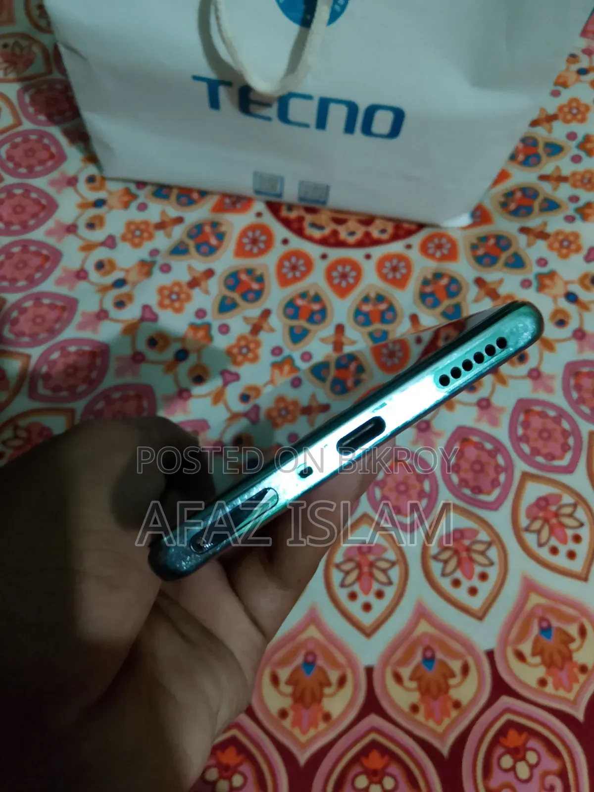 নতুন টেকনো পোভা কার্ভ ২৫৬ জিবি সিলভার