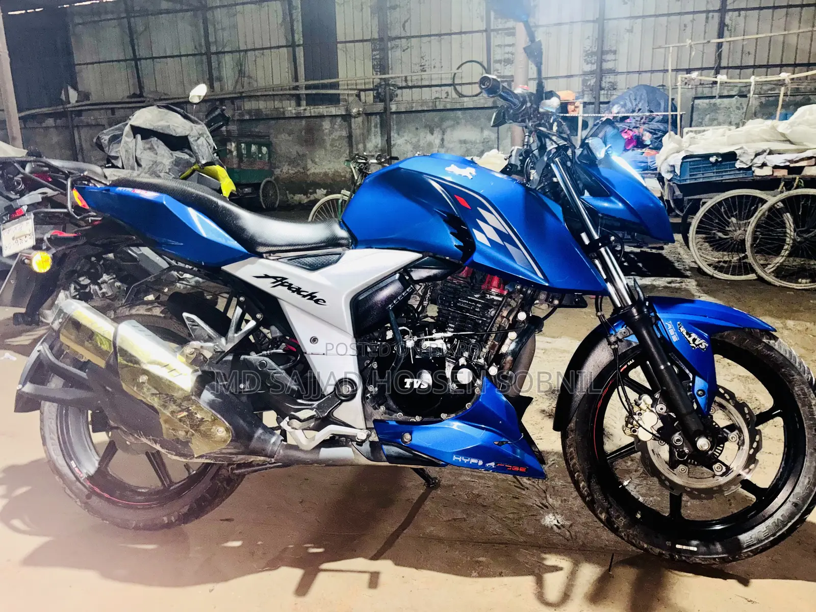 টিভিএস আপাচে আরটিআর ১৬০ ৪ভি ২০২২ ব্লু