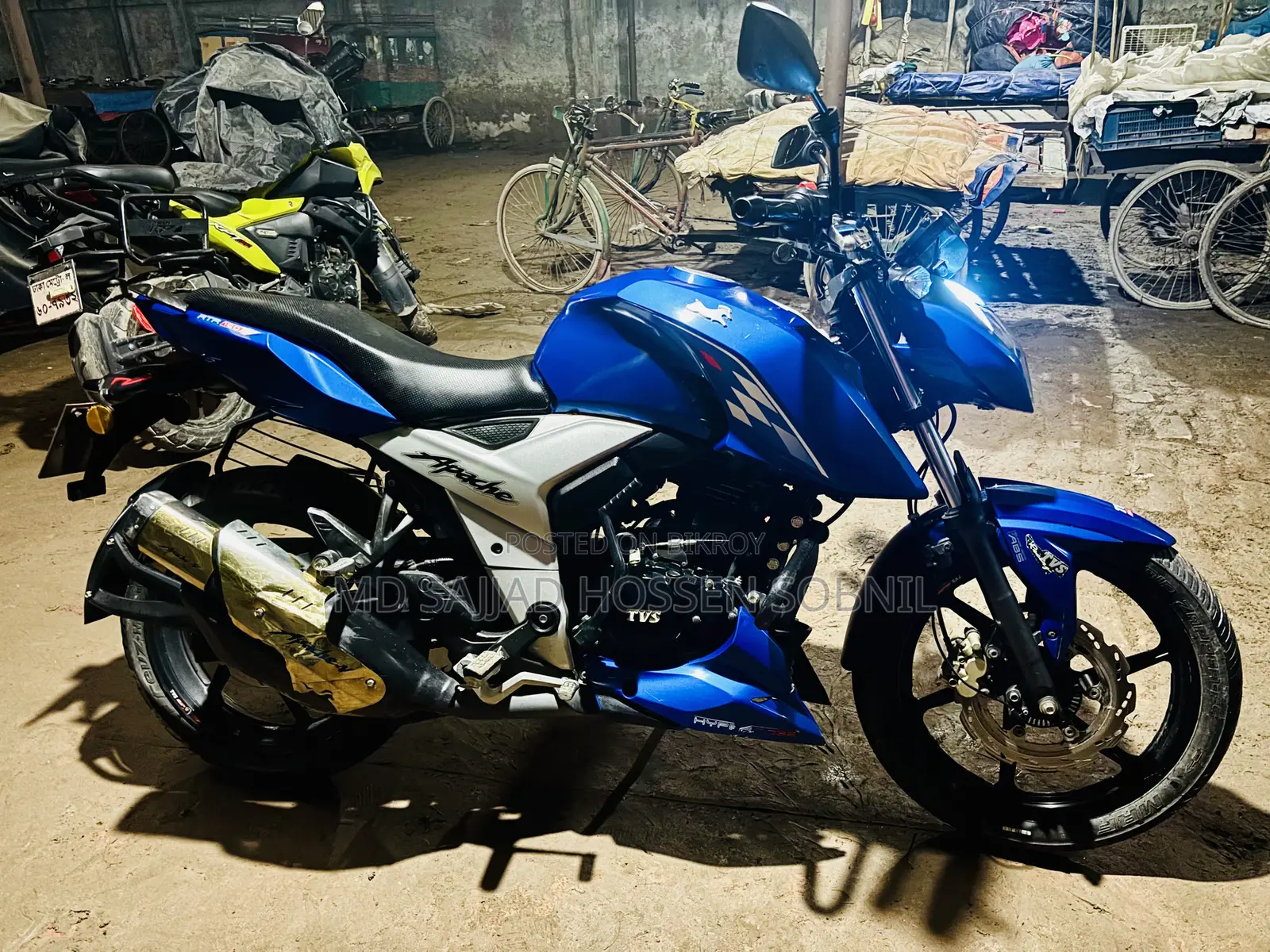 টিভিএস আপাচে আরটিআর ১৬০ ৪ভি ২০২২ ব্লু