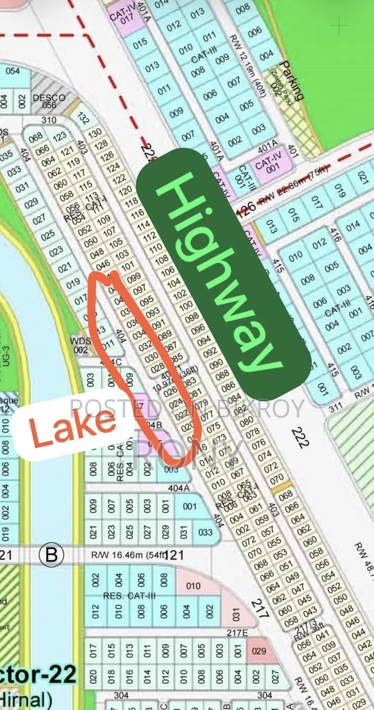 Plot for sale in Purbachal. Sector 22 Road 404 Category:- Job Holder