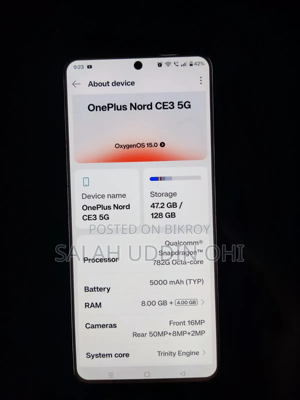 OnePlus Nord CE3 128 GB Gray