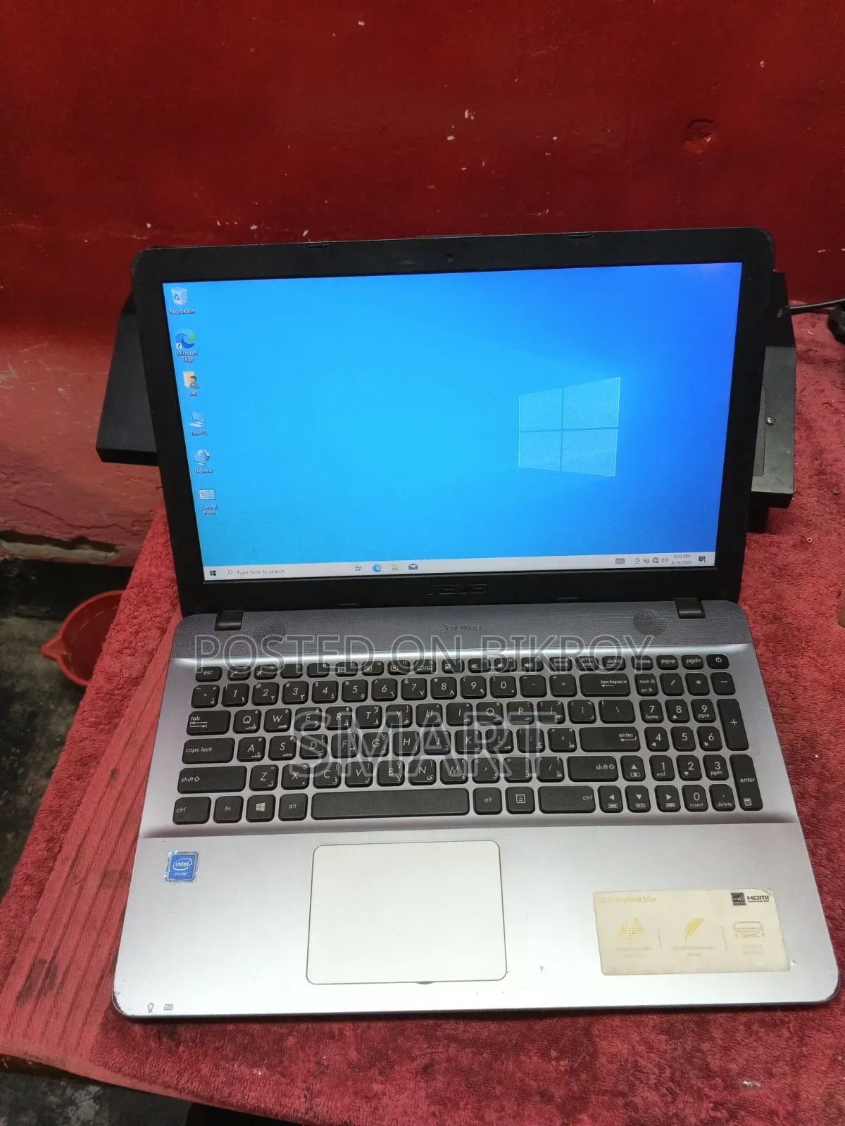ল্যাপটপ আসুস ভিভুবুক ম্যাক্স X541UA 4GB ইন্টেল কোর আই৫ HDD 500GB