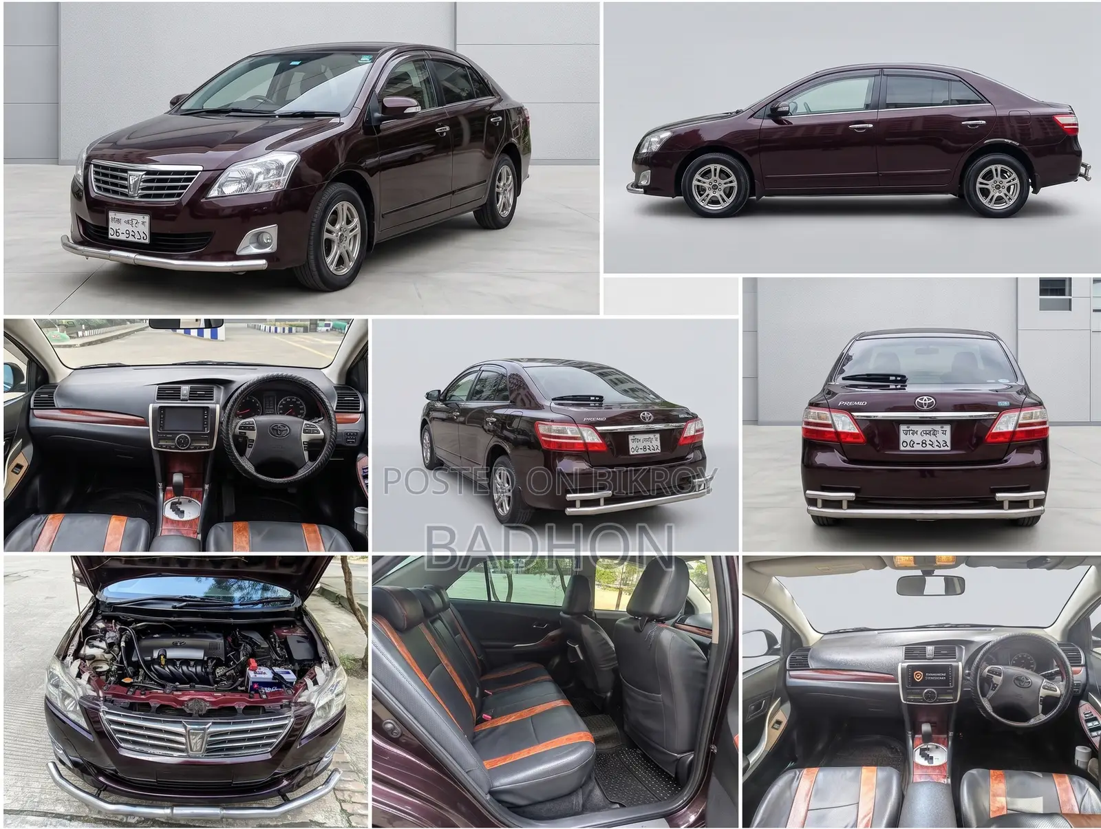 Toyota Premio 1.5 Front Wheel Drive 2010 Maroon