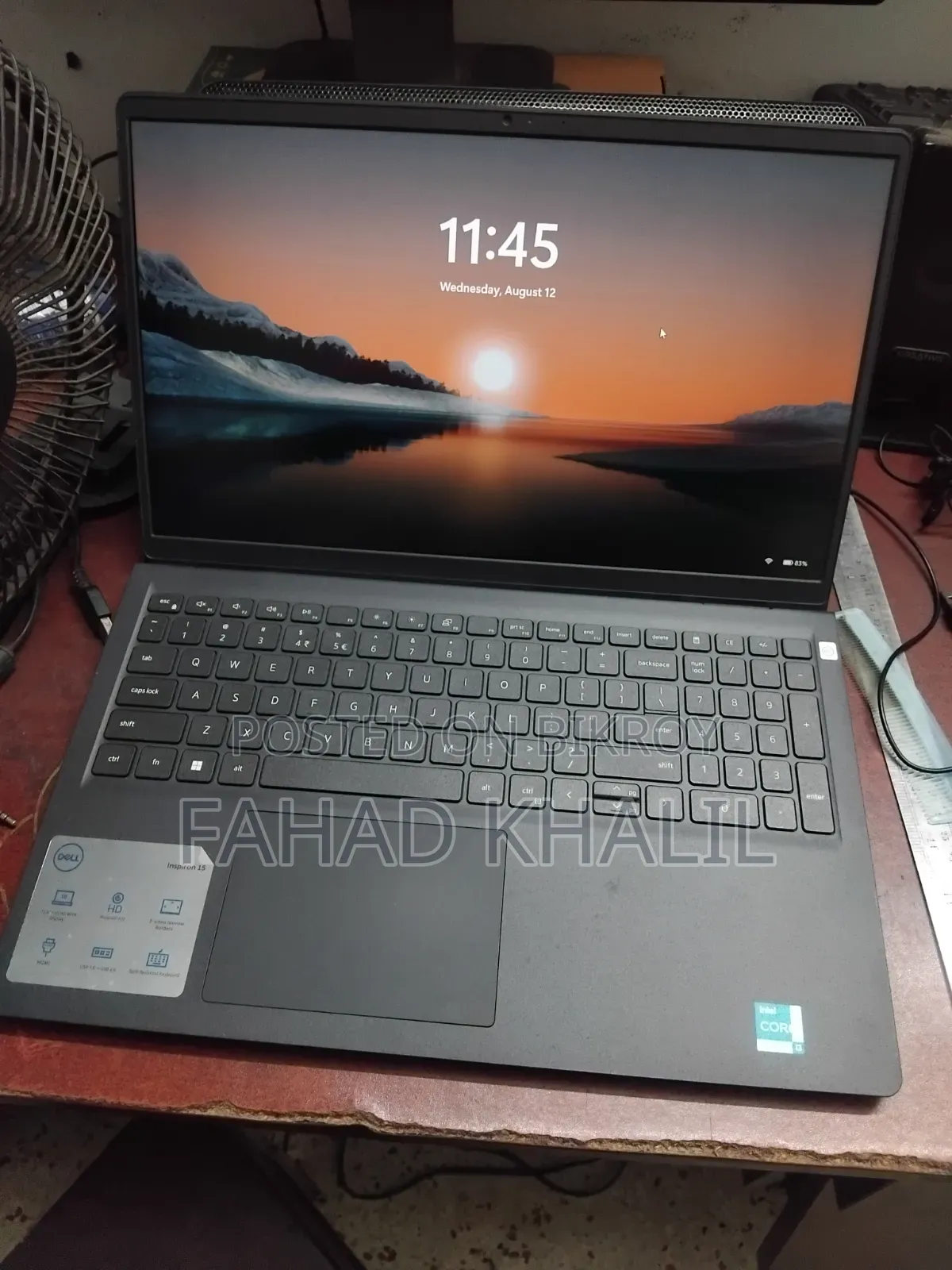 Laptop Dell Inspiron 15 8GB Intel Core i3 SSD 512GB
