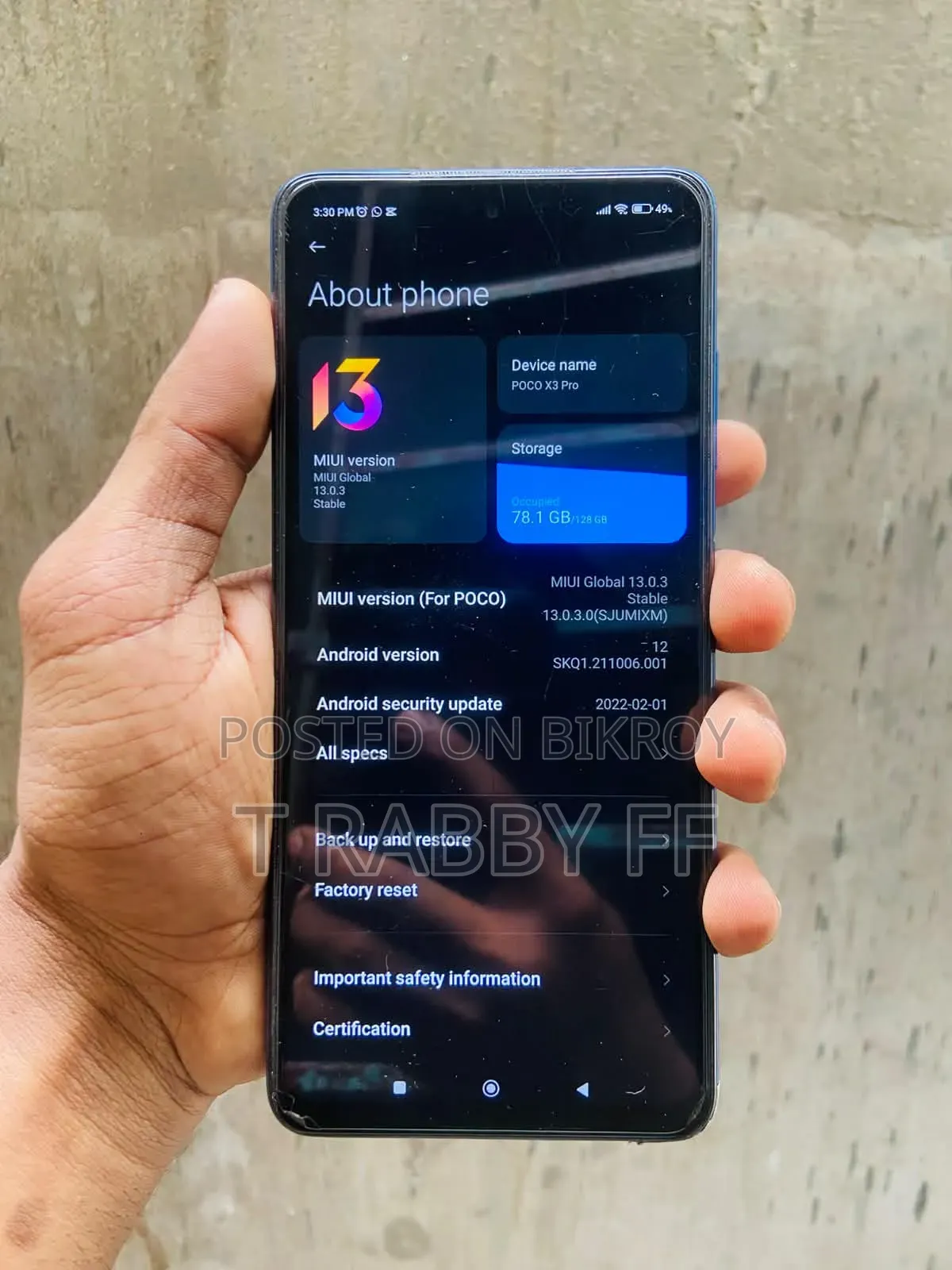 Xiaomi Poco X3 Pro 128 GB Blue