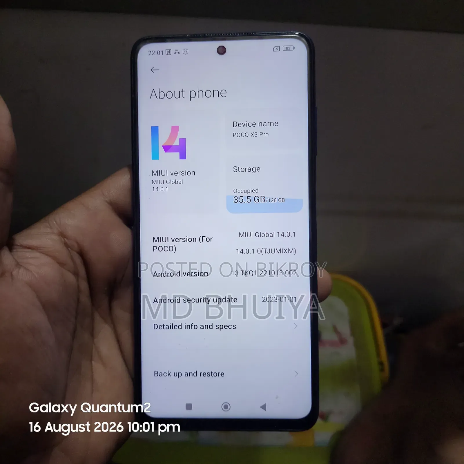 Xiaomi Poco X3 Pro 128 GB Blue
