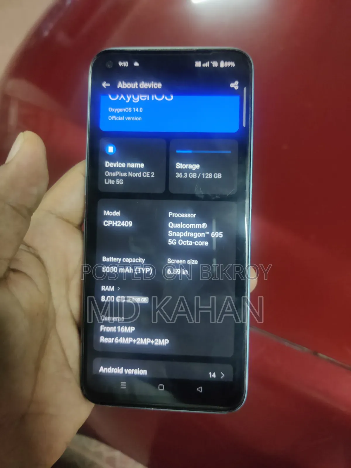 OnePlus Nord CE 2 Lite 5G 128 GB Blue
