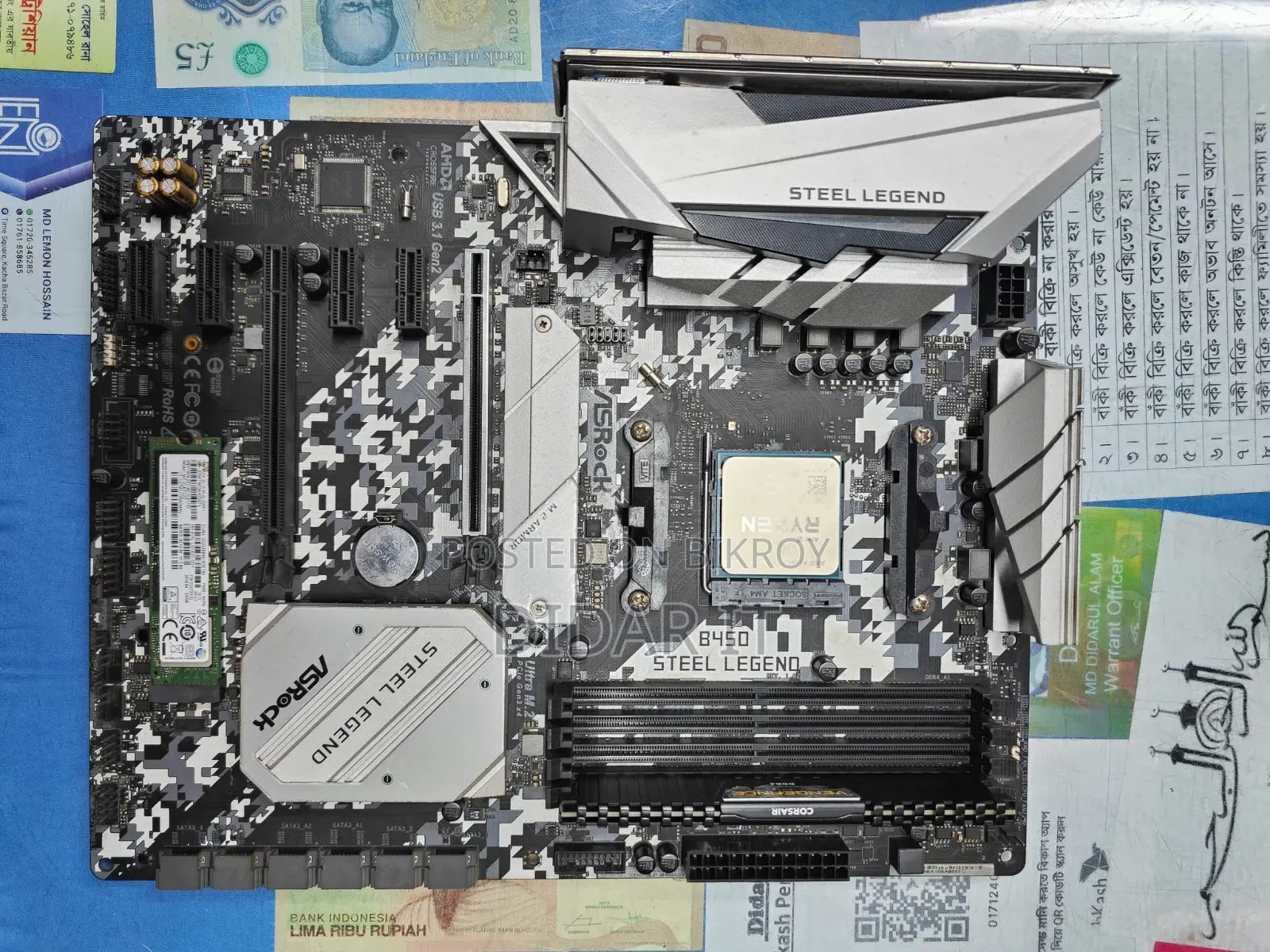 ASRock B450 STEEL LEGEND — Great Condition!