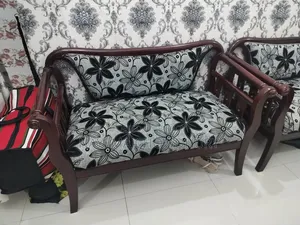 সেগুন কাঠের ৩টি কাস্টম তৈরি কাঠের সোফা বিক্রি হচ্ছে