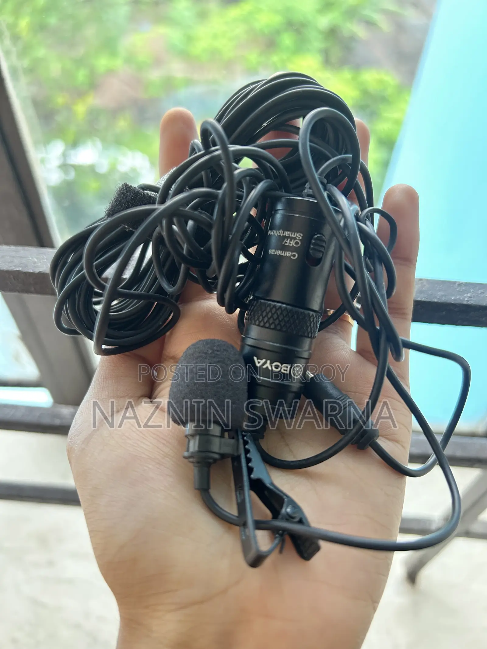 BOYA মাইক্রোফোন + কানেক্টর