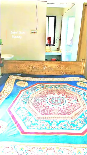 Akashmoni Wooden Bed Like New (New Condition Bed)