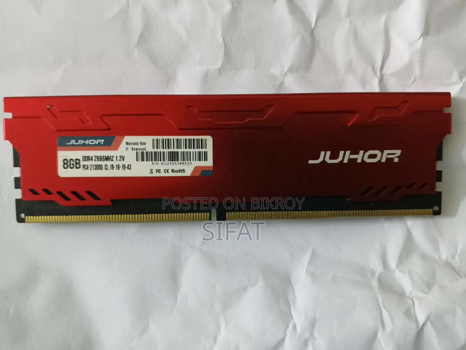 Juhor Gaming Ram 8gb×2=16gb